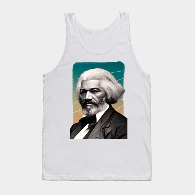 American Abolitionist Frederick Douglass Illustration Tank Top by Litstoy 